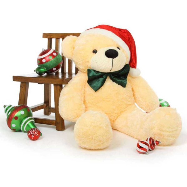5 Feet Special Christmas Peach Plush Teddy Bear